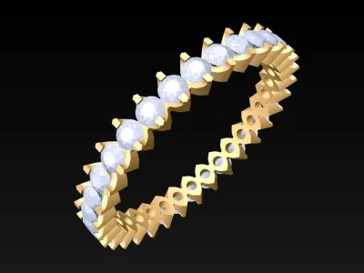 Diamond Ring - Womens Rings - N3494 Free 3D print model