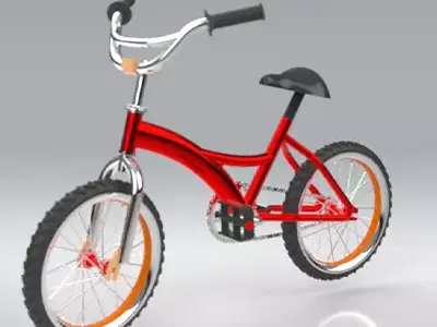 Bicycle  Low-poly 3D model