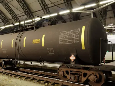 Railway Tank Car 3D model