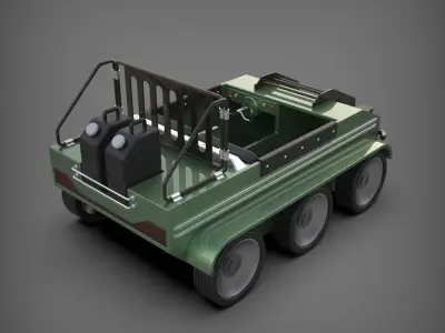 Mini Vehicles 3D model