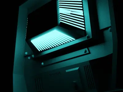 Low Poly Vault Terminal Fallout Game Ready Low-poly 3D model