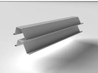 Metal Profile - Steel Pile 003 3D model