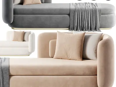 Shezlong glem Sofa 3D model