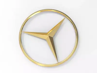 Merceds logo 3D print model