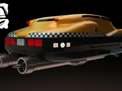 TAXI from FIFTH ELEMENT 3D model