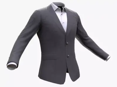 Business Jacket 34 - All MH Bodies - UE5 Skeletons - Rigged Low-poly 3D model
