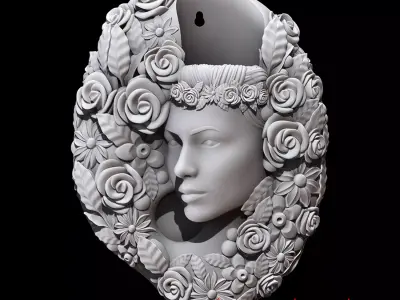 wall hanger planter STL 3D print model