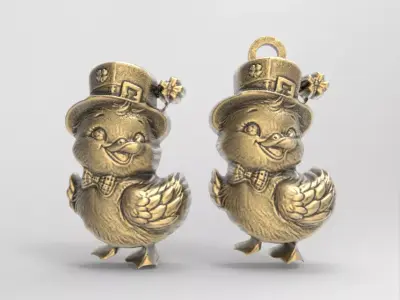 st patrick day duck decor  3D print model