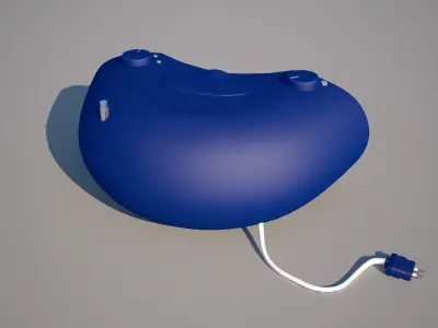 CD-Player with radio Low-poly 3D model