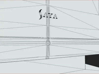 Generic Plasma TV Low-poly 3D model