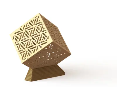 Shadow lights - Arabesque Wooden Box  3D model