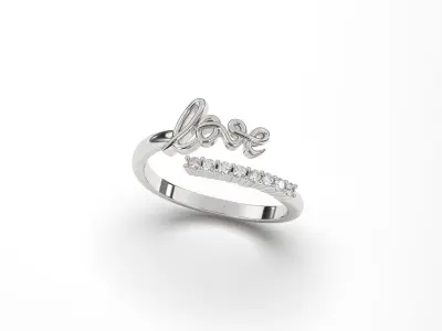 Love valentine ring  3D print model