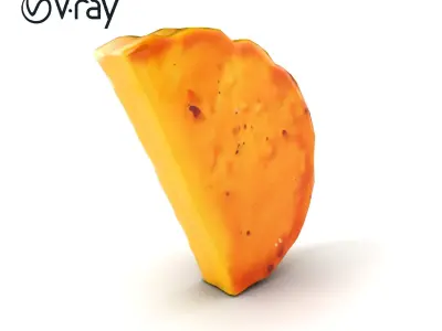 Lifelike Tortilla Chip Golden Crisp Surface model pack Low-poly 3D model