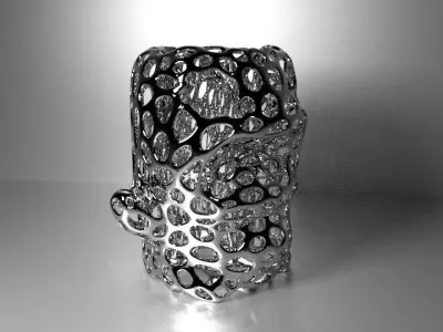 Pencilpot-Monster - Voronoi Style Free 3D print model