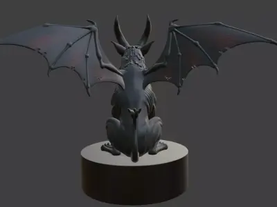Halloween Demon Beast 3D Model for Print 3D print model