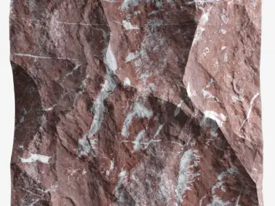 525-RockPanel marble wall texture 3D model