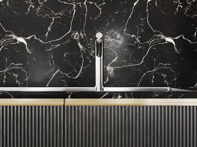 luxury kitchen 01 3D model