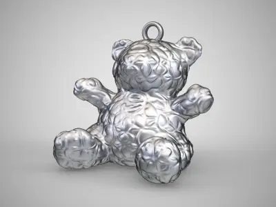 Candy Bear Ornament 3D print model