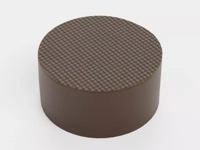 Chocolate Candy V8 - Classic Dark Chocolate Cylinder 3D model