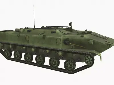 BTR-D Low-poly 3D model