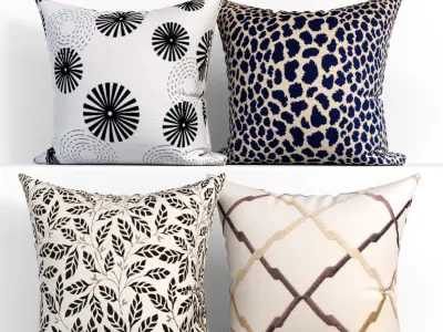 50 Decorative set pillow 400-449 3D model