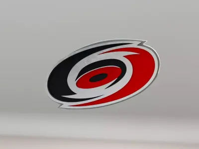 NHL Carolina Hurricanes Team Logo 3D model