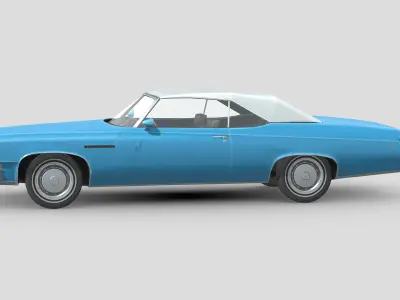 Buick LeSabre 1975 Low-poly 3D model