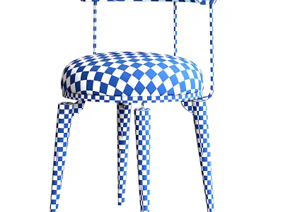Guest chair light luxury 3D model