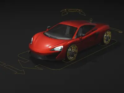 McLaren 570s  3D model