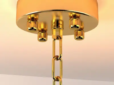 Machine LED Postmodern Round Crystal Chandelier Lighting Lustre  3D model