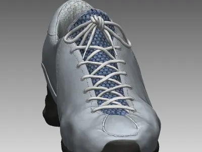 Zbrush sport shoes Low-poly 3D model