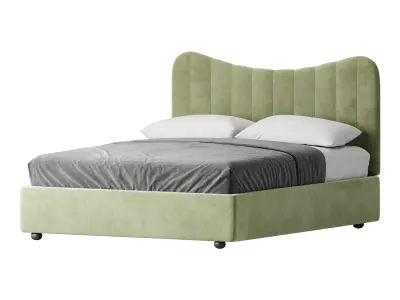 Bed LINE BEIGE by Romatti 3D model