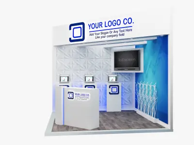 Booth Exhibition Stand a566a 3D model
