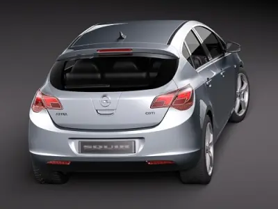 Opel Astra IV 5door 3D model