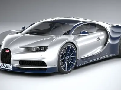 Bugatti Chiron 2020 3D model