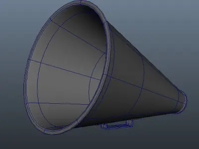 Megaphone 01 Low-poly 3D model