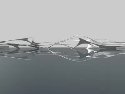 Orginic Bridge Low-poly 3D model