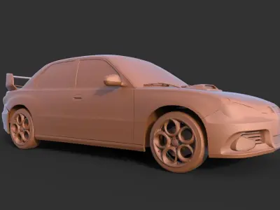 Subaru Impreza WRX 2015 3D print model