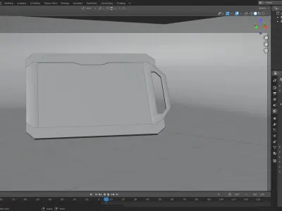 Sci-Fi Tablet Free low-poly 3D model