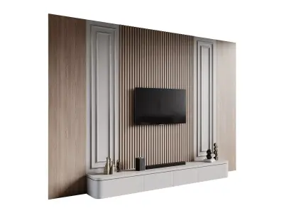 Modern TV Wall 030 3D model