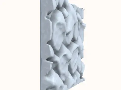 Crude Shale Wall Environment 3D model