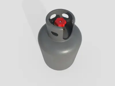Gas Bottle M6 Low-poly 3D model