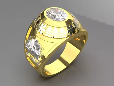 farvahar shir khorshid ring mr0148 3D print model