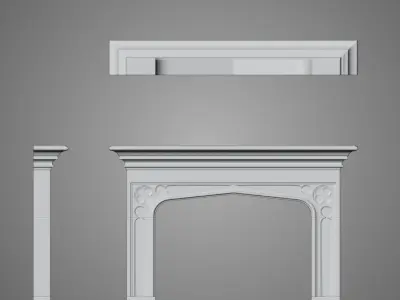 Tudor fireplace - 3D printing 3D print model