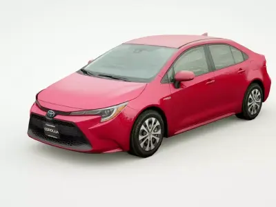 2022 Toyota Corolla hybrid Low-poly 3D model