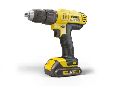 DeWALT Drill driver Low-poly 3D model