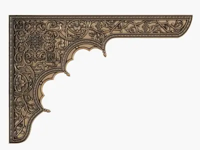 CNC Arabian panel arch 3D model