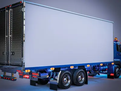 HINO 500 FM Refrigerated Box 3D model