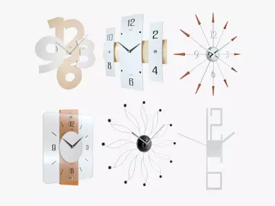 Clocks Pack Low-poly 3D model