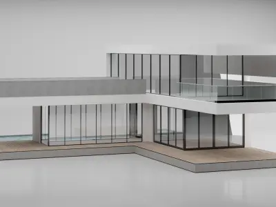Modern House 3D model 15